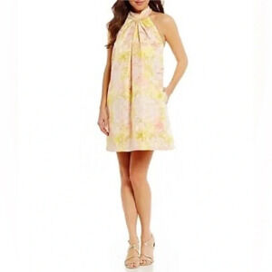 Belle Badgley Mischka size 2 tie halter top with pockets